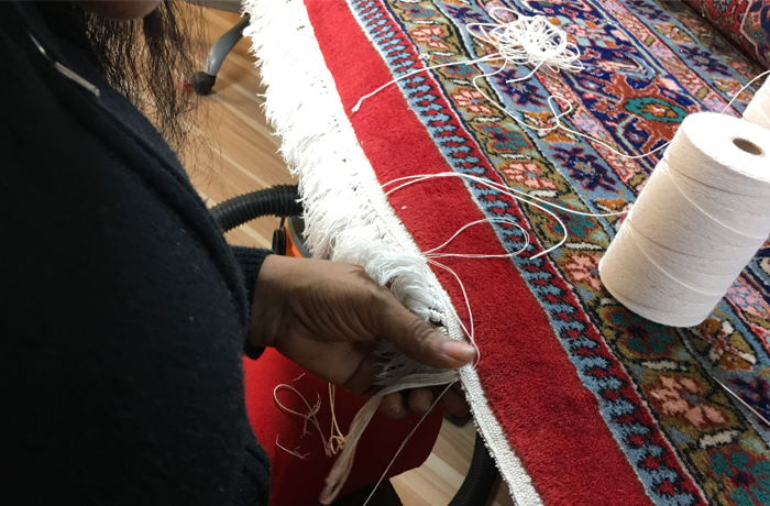 Persian Rug Fringe Repair