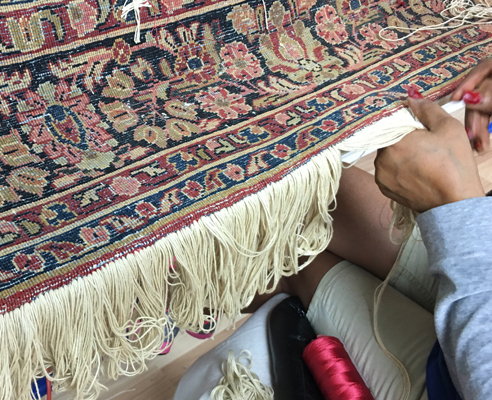 Persian Rug Fringe Repair & Restoration
